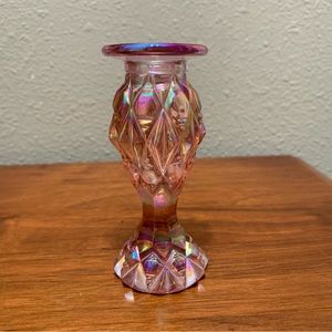 Rare Fenton Glass Iridescent Perfume Bottle Without Stopper
